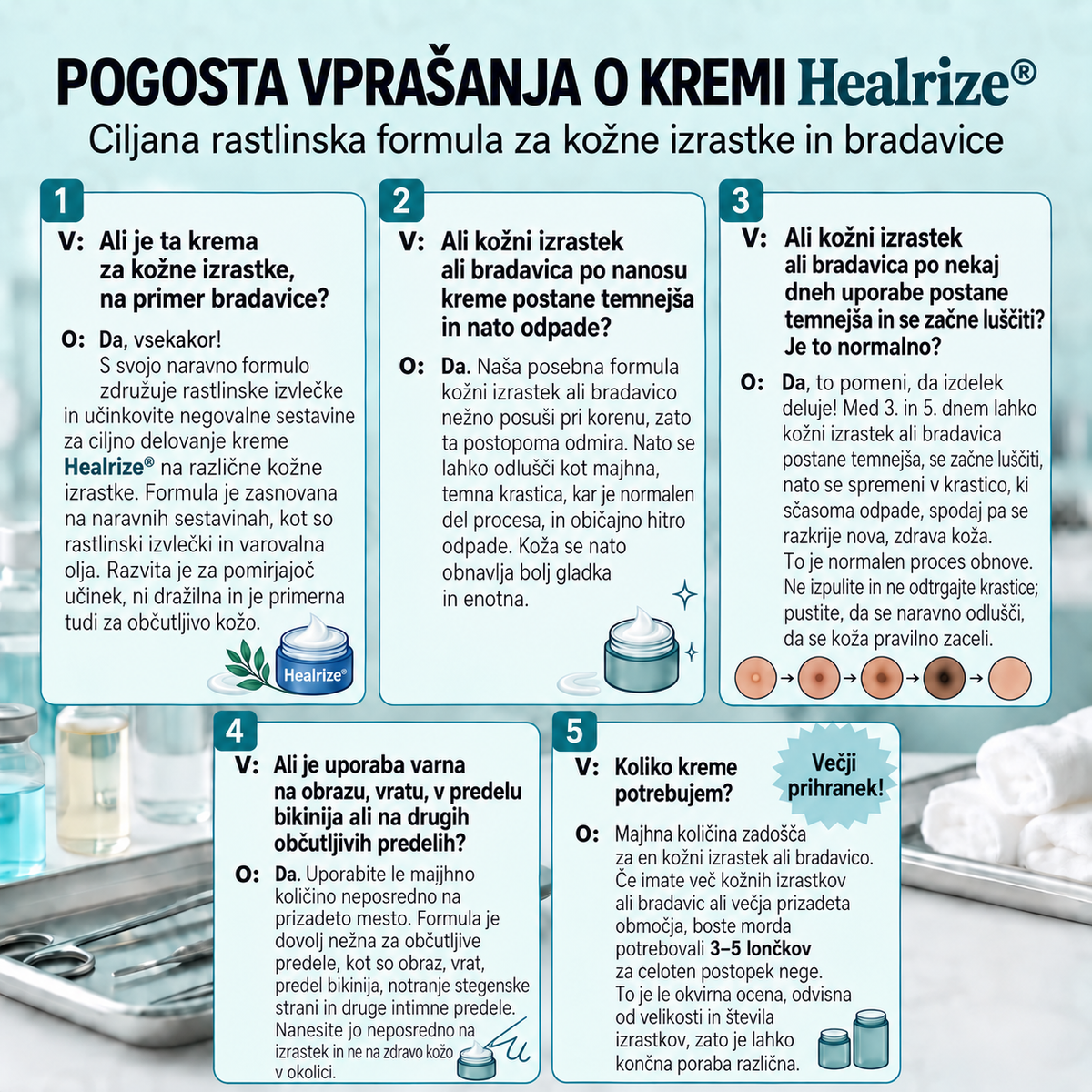 𝐇𝐞𝐚𝐥𝐫𝐢𝐳𝐞® ⭕7-dnevna nega za kožne izrastke in pigmentne madeže (nežna formula brez bolečin – brez brazgotin) 🌿2️⃣