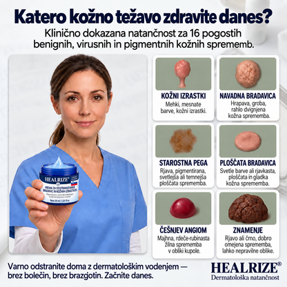 𝐇𝐞𝐚𝐥𝐫𝐢𝐳𝐞® ⭕7-dnevna nega za kožne izrastke in pigmentne madeže (nežna formula brez bolečin – brez brazgotin) 🌿2️⃣