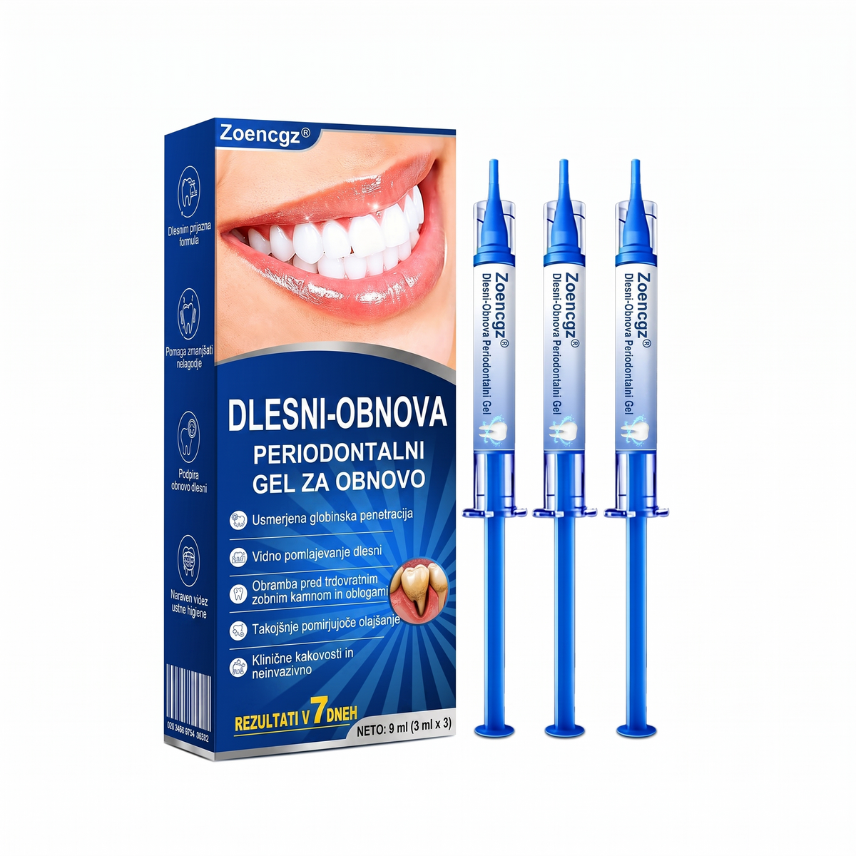 Zoencgz® 🦷🍫Antibakterijski gel za obnovo dlesni | Vidni učinki v 7 dneh
