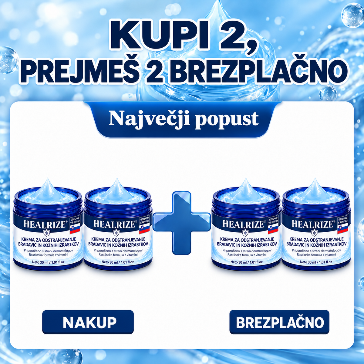 𝐇𝐞𝐚𝐥𝐫𝐢𝐳𝐞® ⭕7-dnevna nega za kožne izrastke in pigmentne madeže (nežna formula brez bolečin – brez brazgotin) 🌿2️⃣